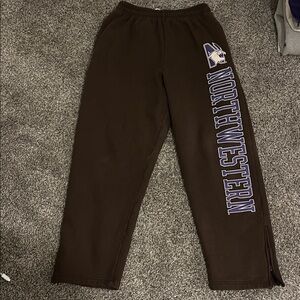 Northwestern University Dark Brown Joggers